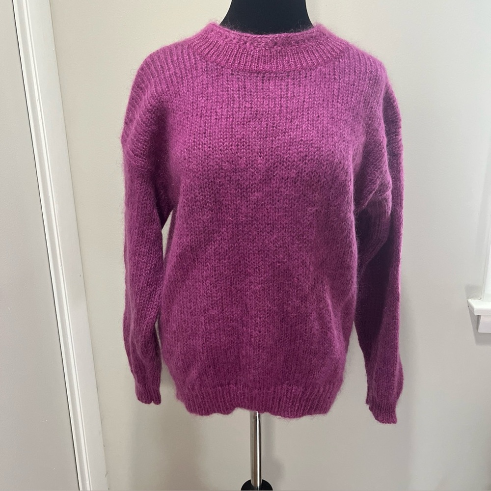 Rafaella Vintage Mohair Wool Pink Sweater Size Large